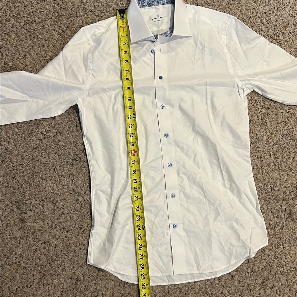 Emanuel Berg Men's Modern Fit Dress Shirt - Picture 8 of 9